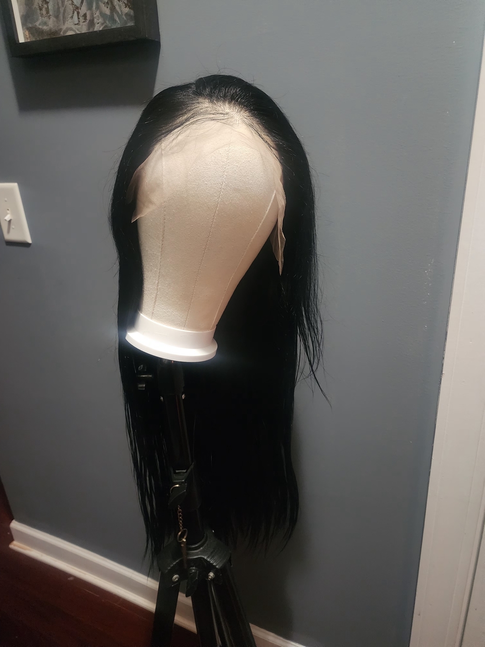 Black Lace Front Wig - Natural Straight Hair